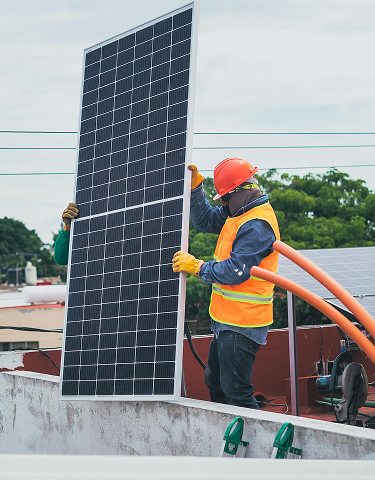 Solar panel installation